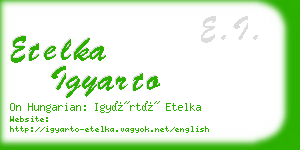 etelka igyarto business card